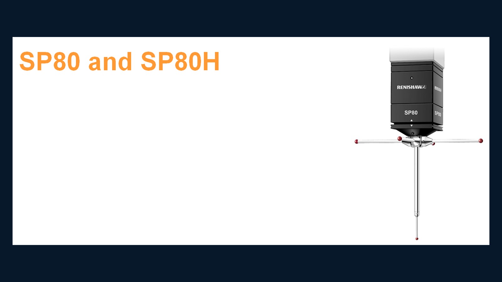 레니쇼(Renishaw) 고정식 스캐닝 프로브 헤드 SP80 자료